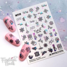 Fashion Nails Слайдер-дизайн фольгированный M318