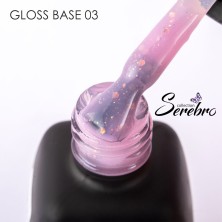Serebro, База для ногтей Блеск/Gloss base №03, 11 мл