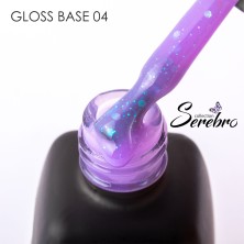 Serebro, База для ногтей Блеск/Gloss base №04, 11 мл